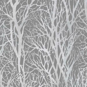 Vliestapete 300943 Blumen Floral Silber New Life A.S. Creation