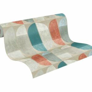 A.S. Creation | Geo Nordic | 375311 | Vliestapete | Vintage | Retro | 0.53 x ...