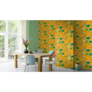 Rasch Amazing | 537918 | Vliestapete Einfarbig | 0.53 m x 10.05 m | Grün