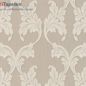 A.S. Creation | Tessuto | 956281 | Vliestapete | Barock | 0.53 x 10.05 m | Beige