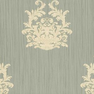 A.S. Creation | Nobile | 958612 | Vliestapete | Barock | 0.7 x 10.05 m | Grün