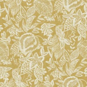Grandeco | Nomad | 171802 | Vliestapete | Blätter | 10.05 x 0.53 m | Gelb