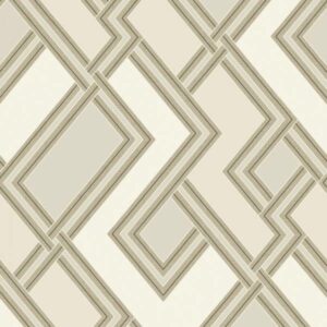 Grandeco | Asperia | 177505 | Vliestapete | Geometrisch | 10.05 x 0.53 m | Creme