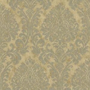 Grandeco | Nomad | A50102 | Vliestapete | Barock | 10.05 x 0.53 m | Gelb