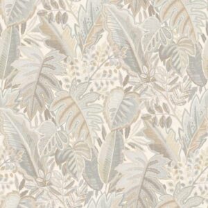 Grandeco | Ciara | A58402 | Vliestapete | Dschungel | 10.05 x 0.53 m | Beige