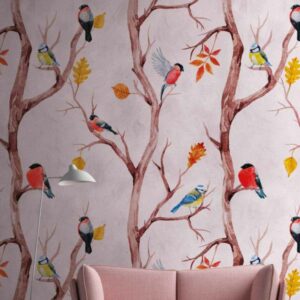 A.S. Creation Fototapete The Wall 382301 Ein Motiv pro Rolle Vintage Rosa