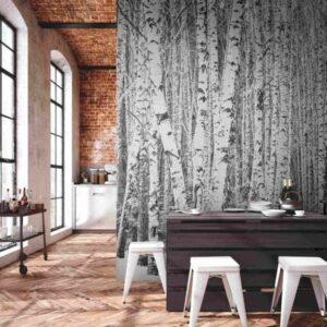 A.S. Creation Fototapete The Wall 382591 Ein Motiv pro Rolle Botanisch Schwarz