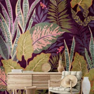 A.S. Creation Fototapete The Wall 382751 Ein Motiv pro Rolle Dschungel Lila