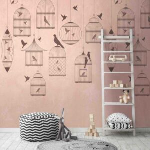 A.S. Creation Fototapete The Wall 382961 Ein Motiv pro Rolle Naturoptik Rosa
