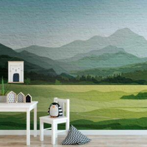 A.S. Creation Fototapete The Wall 382981 Ein Motiv pro Rolle Landschaft Grün