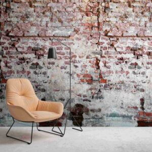 A.S. Creation Fototapete The Wall 383351 Ein Motiv pro Rolle Steinoptik Rot