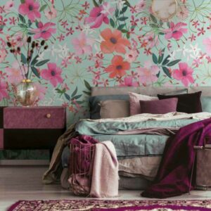 A.S. Creation Fototapete The Wall II 391951 Ein Motiv pro Rolle Blumenoptik Bunt