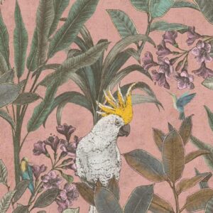 Vliestapete 397481 Pink Grün Botanical Dschungel PintWalls II A.S. Creation