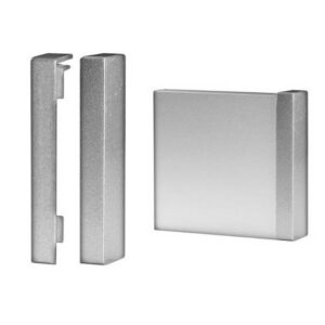 Auer | Klick Endstückpaar für Sockelleisten | 60 x 15 mm | Aluminium eloxiert...