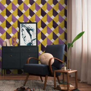 A.S. Creation Fototapete The Wall III 398491 Ein Motiv pro Rolle Grafik Lila ...