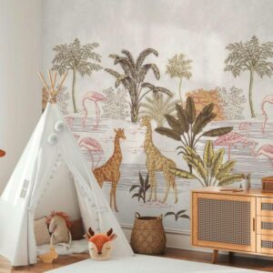 A.S. Creation Fototapete The Wall III 398751 Ein Motiv pro Rolle Tiere Creme ...