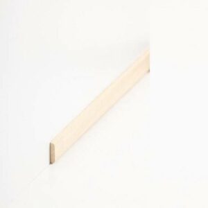 Abdeckleiste "Breslau" Massivholz 4 x 18 x 2000 mm Abachi roh moderne Sockell...