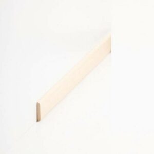 Abdeckleiste "Danzig" Massivholz 4 x 22 x 2000 mm Abachi roh moderne Sockelle...