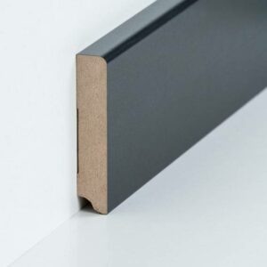 Sockelleiste "Duisburg" MDF 19 x 96 x 2500 mm Schwarz Modern by PROVISTON