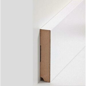 Sockelleiste "Gera" MDF 19 x 96 x 2500 mm Weiß Modern by PROVISTON