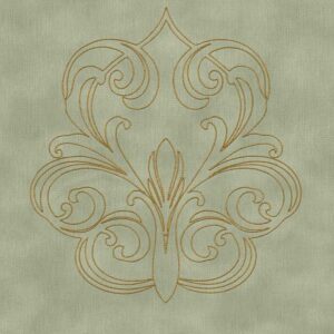 A.S. Creation | Nobile | 969834 | Vliestapete | Barock | 0.7 x 3.2 m | Grün