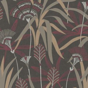 Vliestapete 399364 Rot Schwarz Blumen Floral French Affair A.S. Creation