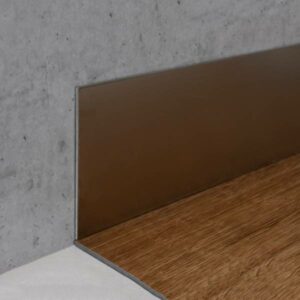 Auer Bau- & Montageprofile Sockelleiste Breite 40 - 100 mm Flachprofil Edelstahl