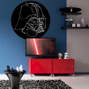 Komar Fototapete Star Wars Dot Ink Vader 125 x 125 cm Wandtattoo Vlies Selbst...