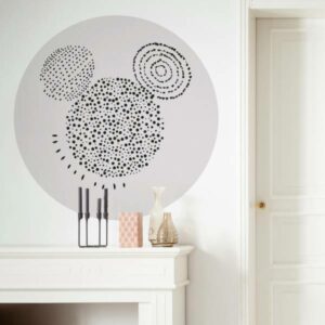 Komar Fototapete Disney Dot Mickey Stipple Art 125 x 125 cm Wandtattoo Vlies ...