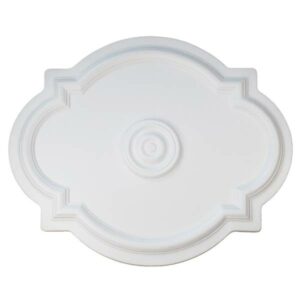 Rosette R10 515 x 4.2 mm Stuckrosette Polystyrol Deckenrosette Weiß Marbet