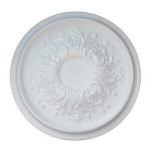 Marbet | Rosette "R12" | Ø 43 cm | Styropor | weiß