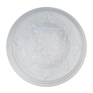 Marbet | Rosette "R13" | Ø 43 cm | Deckenrosette | Styropor | weiß