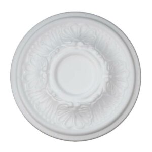 Rosette R17 280 mm Stuckrosette Polystyrol Deckenrosette Weiß Marbet