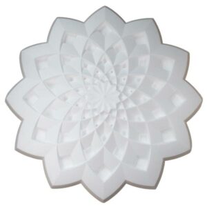 Marbet | Stuckrosette "R33" | Ø 63,1 cm Deckenrosette | Styropor | weiß