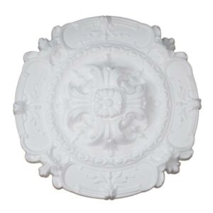 Marbet | Deckenrosette "R5" | Ø 40 cm | Styropor | weiß