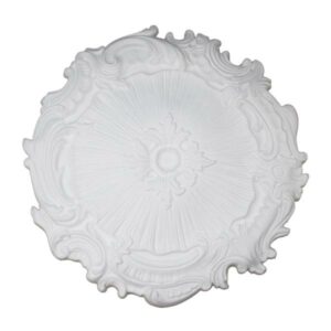 Marbet | Deckenrosette "R7" | Ø 40 cm | Styropor | weiß