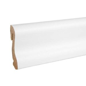 Geschwungene Sockelleiste weiß (18.5 x 38.5 x 2400 mm)