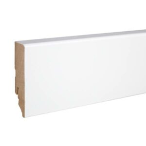 Neuhofer Sockelleiste "Predosa" FU087L MDF 19 x 70 x 2400 mm Weiß Fußleiste