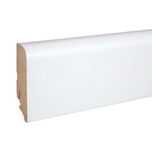 Neuhofer Sockelleiste "Calusso" FU088L MDF 19 x 70 x 2400 mm Weiß Fußleiste