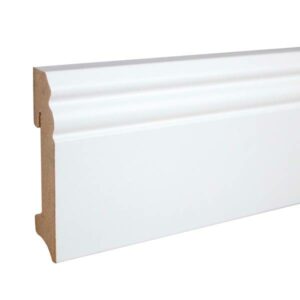 Neuhofer Sockelleiste "Desana" FU089L MDF 18 x 90 x 2400 mm Weiß Berliner Profil