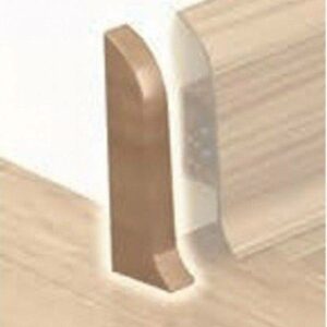 Endkappen für PVC Sockelleisten Kunststoff Walnuss (für SOLE-003A-PVC)