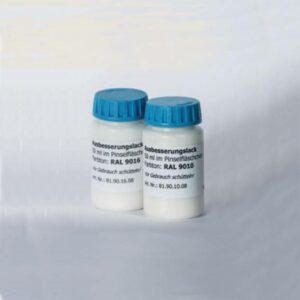 Ausbesserungslack Inhalt 50 ml Weiß RAL 9010 / 9016 Sockelleisten ausbessern ...