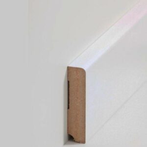 Sockelleiste "Wuppertal" MDF 19 x 80 x 2500 mm Weiß Modern by PROVISTON
