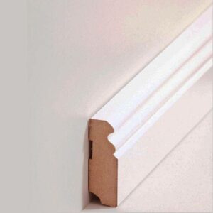 Sockelleiste "Düsseldorf" MDF 19 x 58 x 2500 mm Weiß Modern by PROVISTON