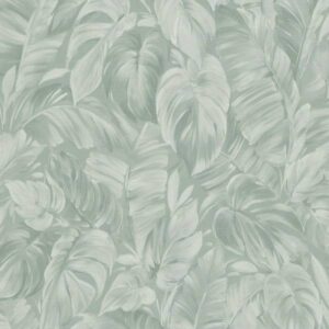 Vliestapete 1041607 Grün Blumen Floral Play of light Erismann