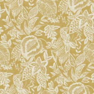 Grandeco | Nomad | 171802 | Vliestapete | Blätter | 10.05 x 0.53 m | Gelb