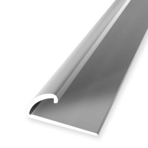 Einfassprofil 11.5 x 26 x 2700 mm Aluminium Abschlussprofil Glatt Silber Küberit