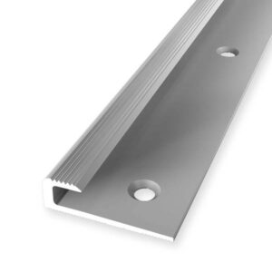 Einfassprofil 8 x 30 x 2500 mm Aluminium Abschlussprofil Geriffelt Silber Küb...