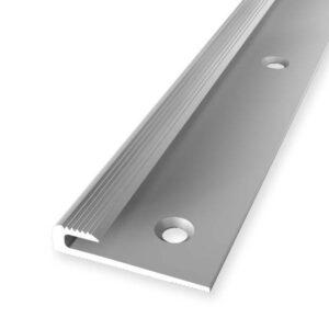 Einfassprofil 6 x 30 x 2500 mm Aluminium Abschlussprofil Geriffelt Silber Küb...