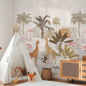 A.S. Creation Fototapete The Wall III 398751 Ein Motiv pro Rolle Tiere Creme ...